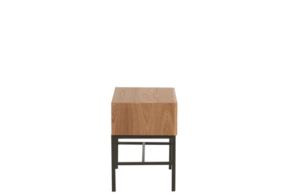 Sidetable On Base Wood/Metal Natural