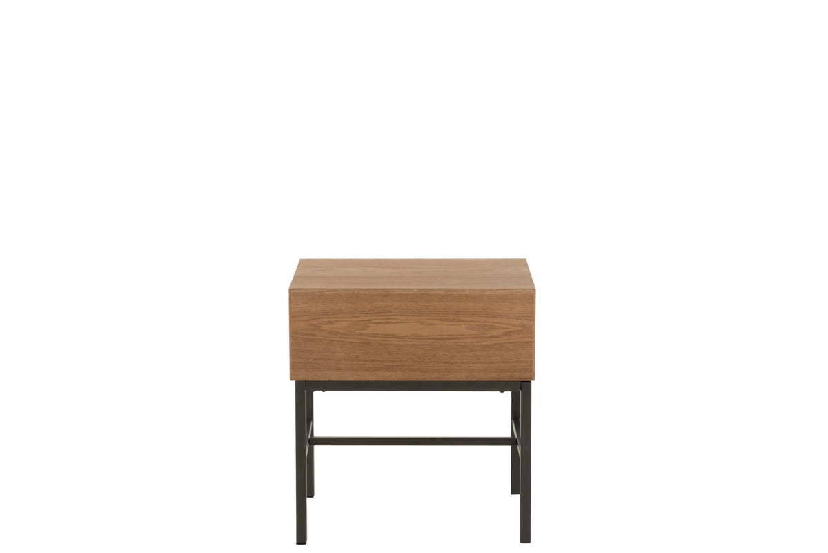 Sidetable On Base Wood/Metal Natural