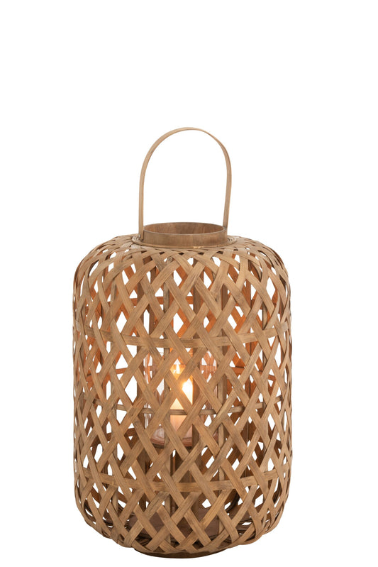 Lantaarn Garden Bamboe Natural Small