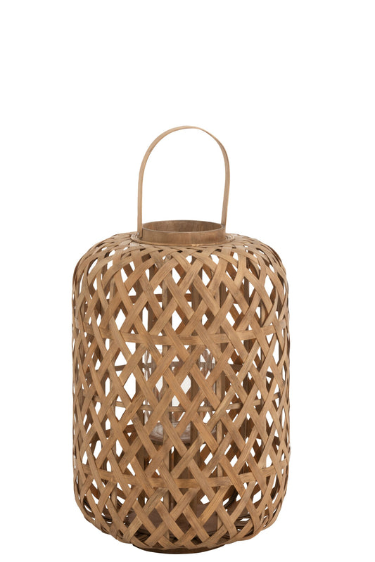 Lantaarn Garden Bamboe Natural Small