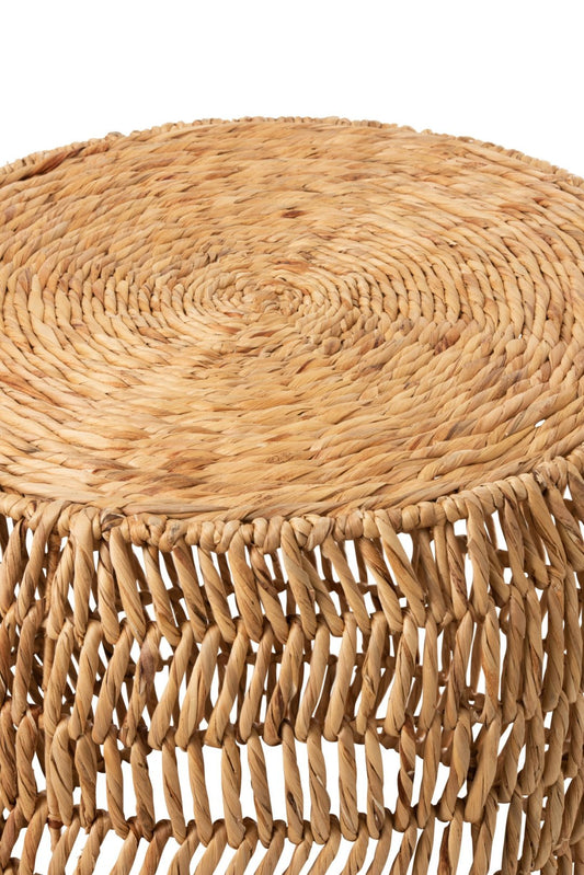 Set Table+ 2stool Maurice Round Water Hyacinth Natural