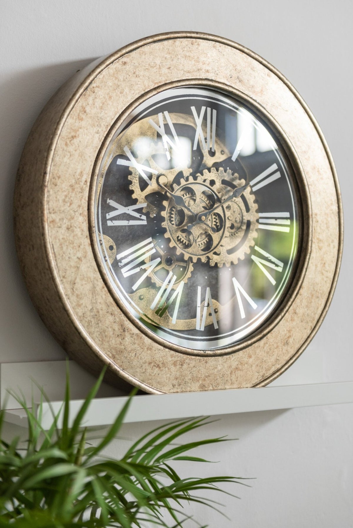 Clock Interior Mechanism MDF Antique Gold
