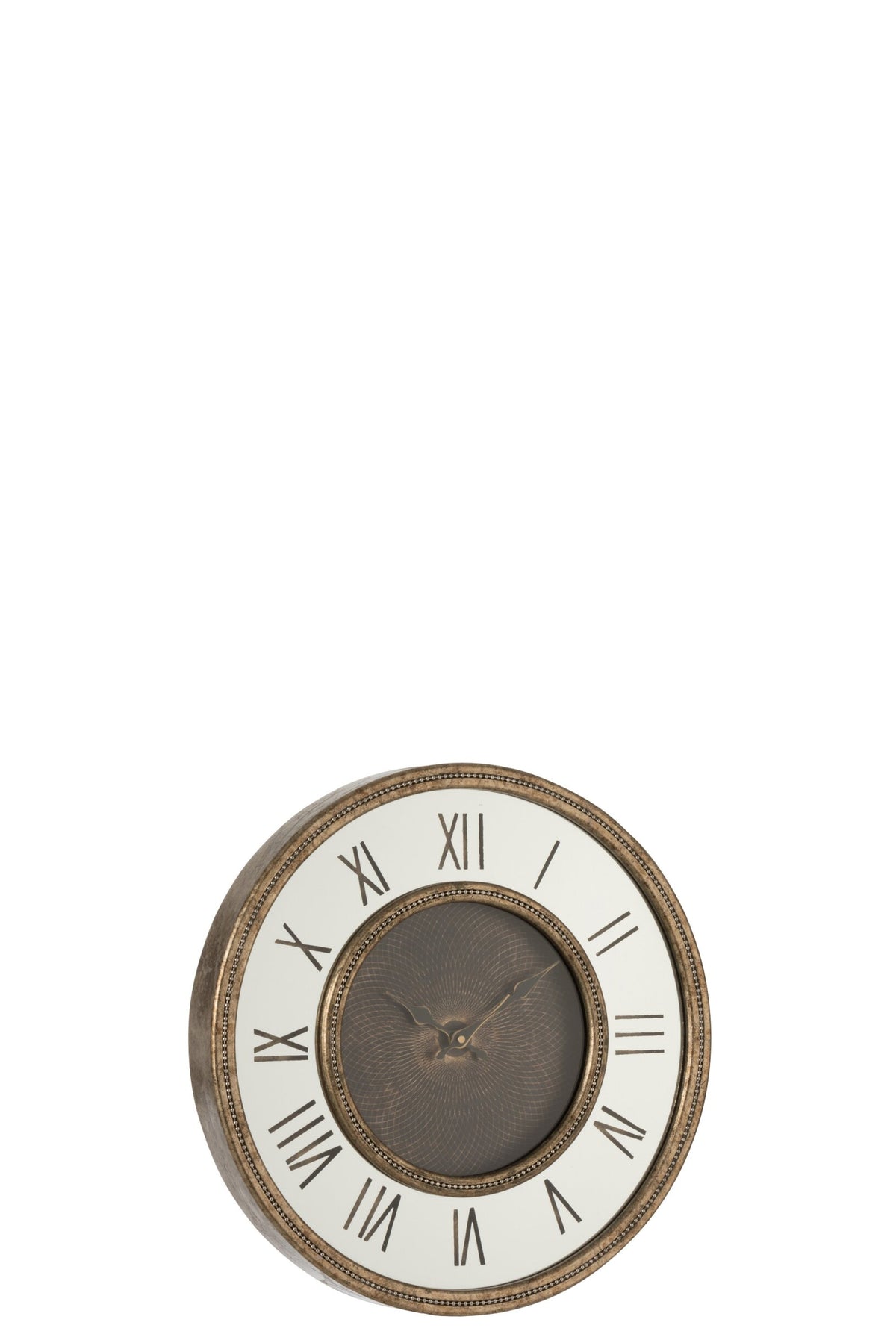 Clock Roman Numerals Mirror MDF Antique Gold Small