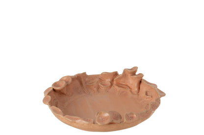 Dish Ibiza Round Ceramic Pink/Orange Small