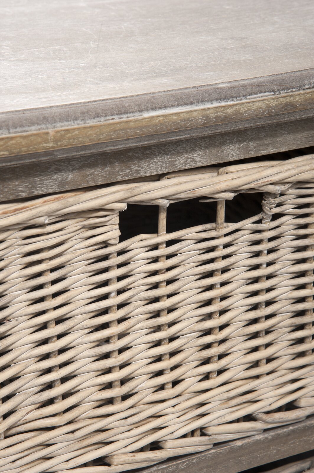 Tv-Cabinet + 2 Basket 2 Shelf Wd Grey W