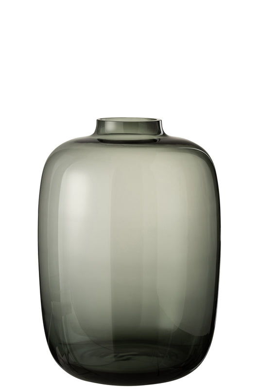 Vase Cleo Glass Grey Large