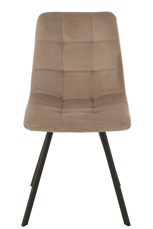 Chair Morgan Textile/Metal Beige