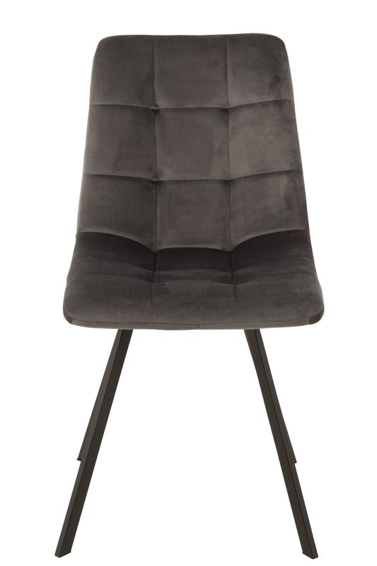 Chair Morgan Textile/Metal Grey