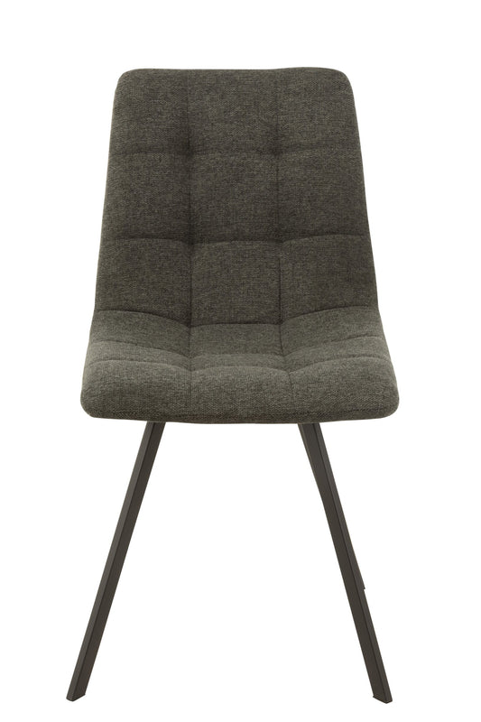 Chair Babette Textile/Metal Dark Grey