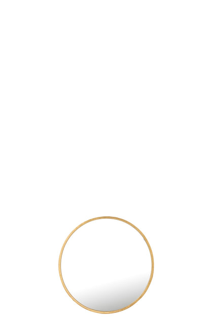 Mirror Mona Round Iron/Glass Gold Medium