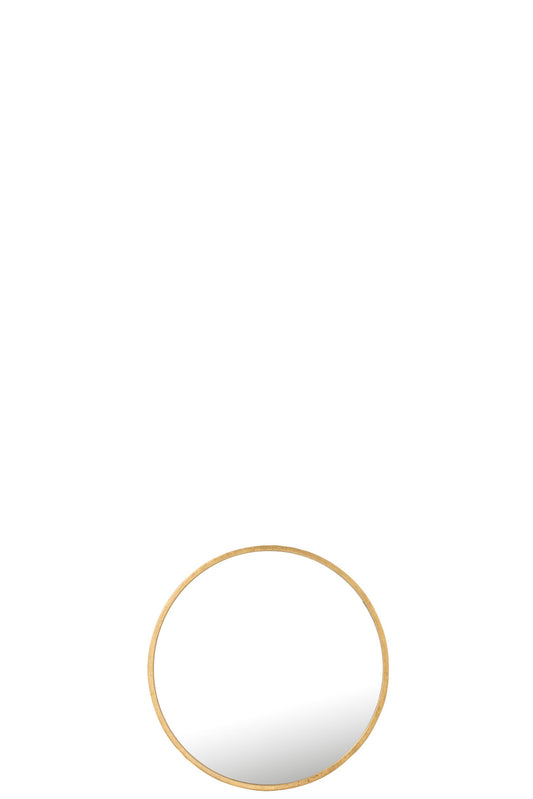 Mirror Mona Round Iron/Glass Gold Medium