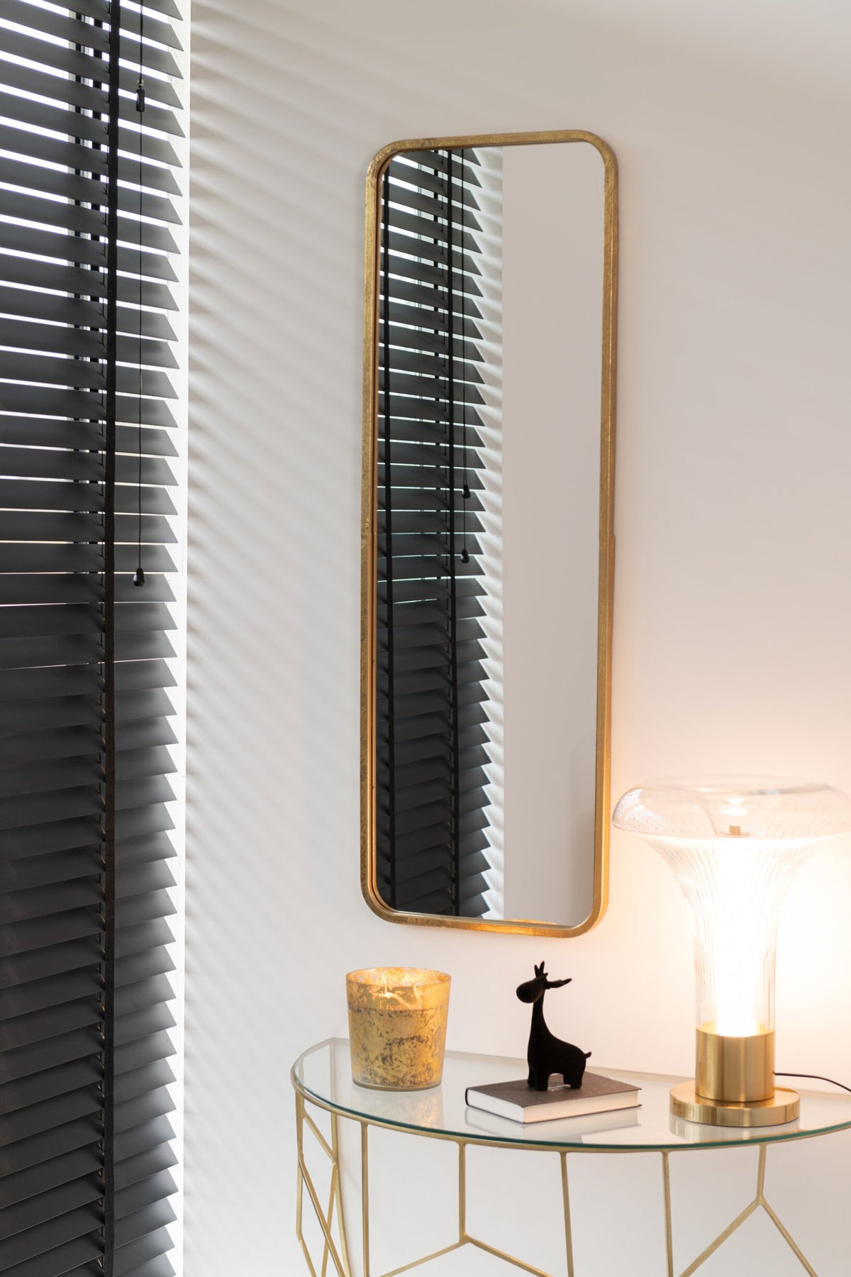 Mirror Mona Rectangle Iron/Glass Gold