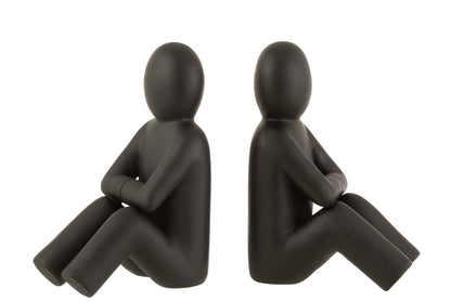 Set 2 Bookend P'tit Maurice Poly Black
