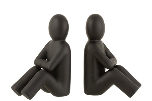 Set 2 Bookend P'tit Maurice Poly Black