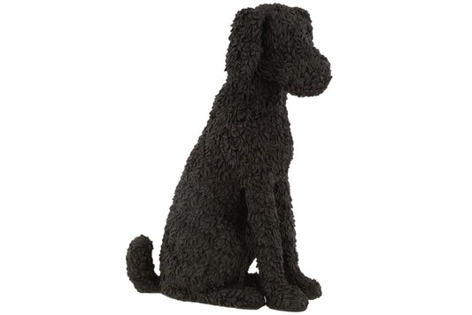 Dog Max Sitting Poly Black