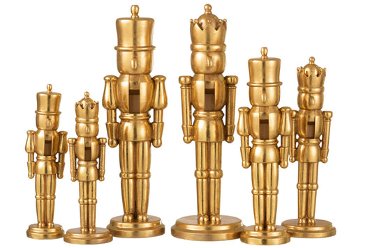 Nutcracker Poly Gold Large Assortment Of 2