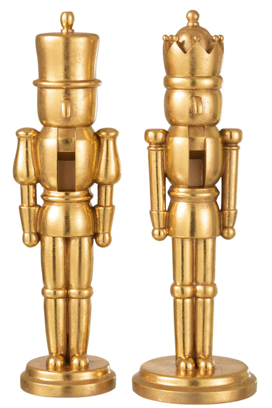 Nutcracker Poly Gold Large Assortment Of 2