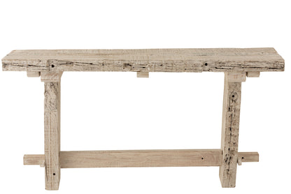 Console Brut Recycled Wood White Wash