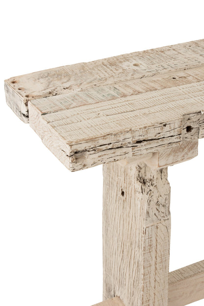 Console Brut Recycled Wood White Wash