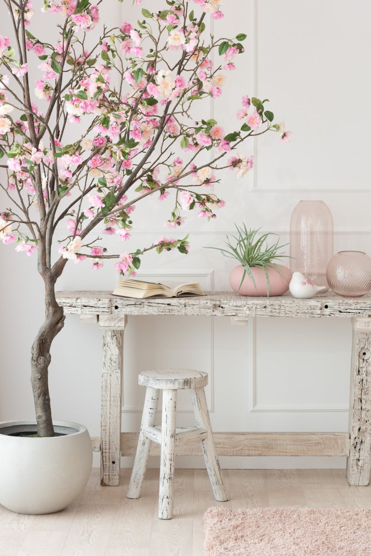 Console Brut Recycled Wood White Wash