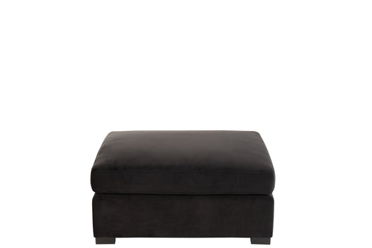 Ottoman Velvet Black