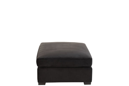 Ottoman Velvet Black