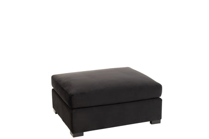Ottoman Velvet Black