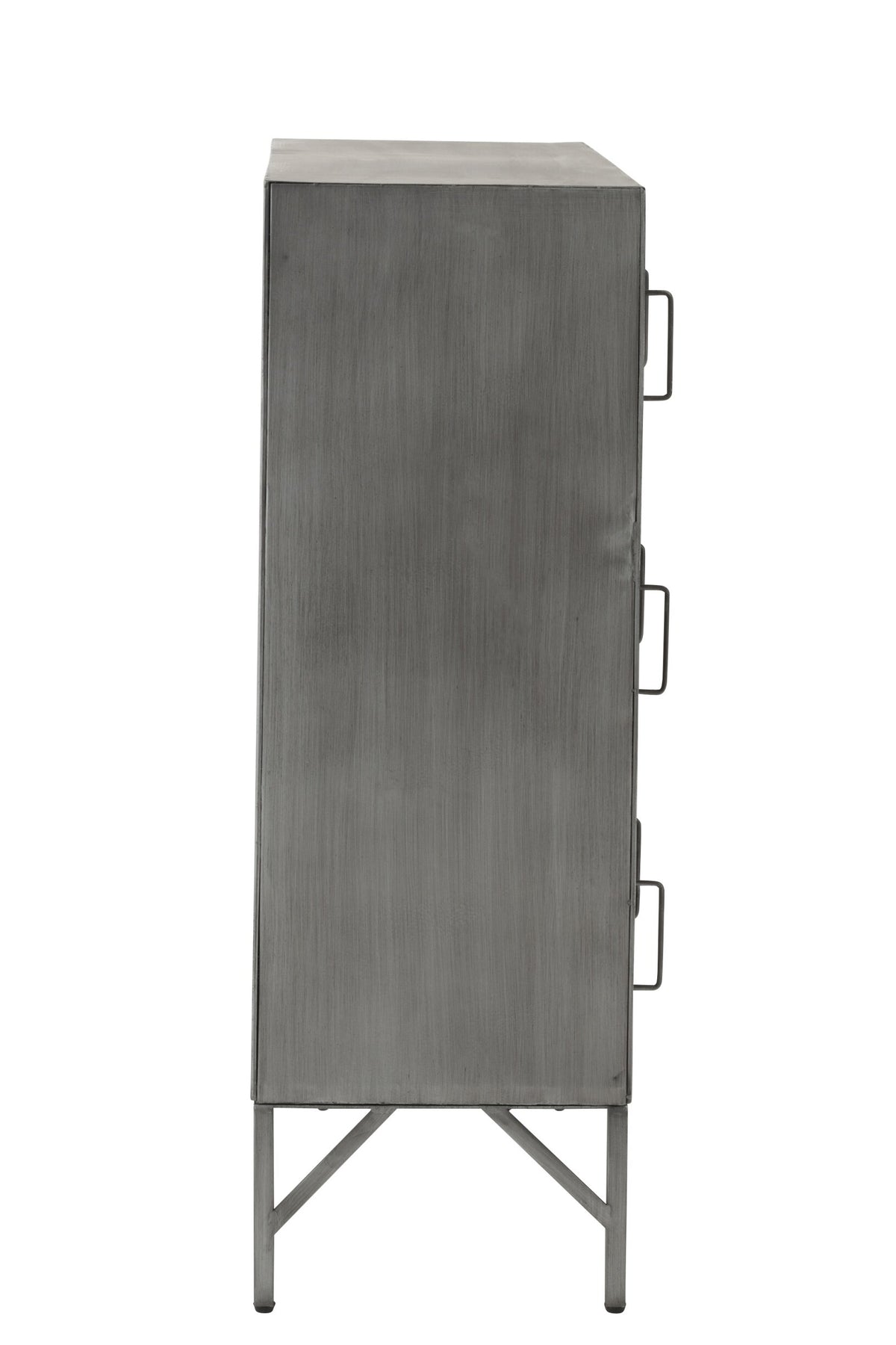 Cupboard 9doors Metal Silver