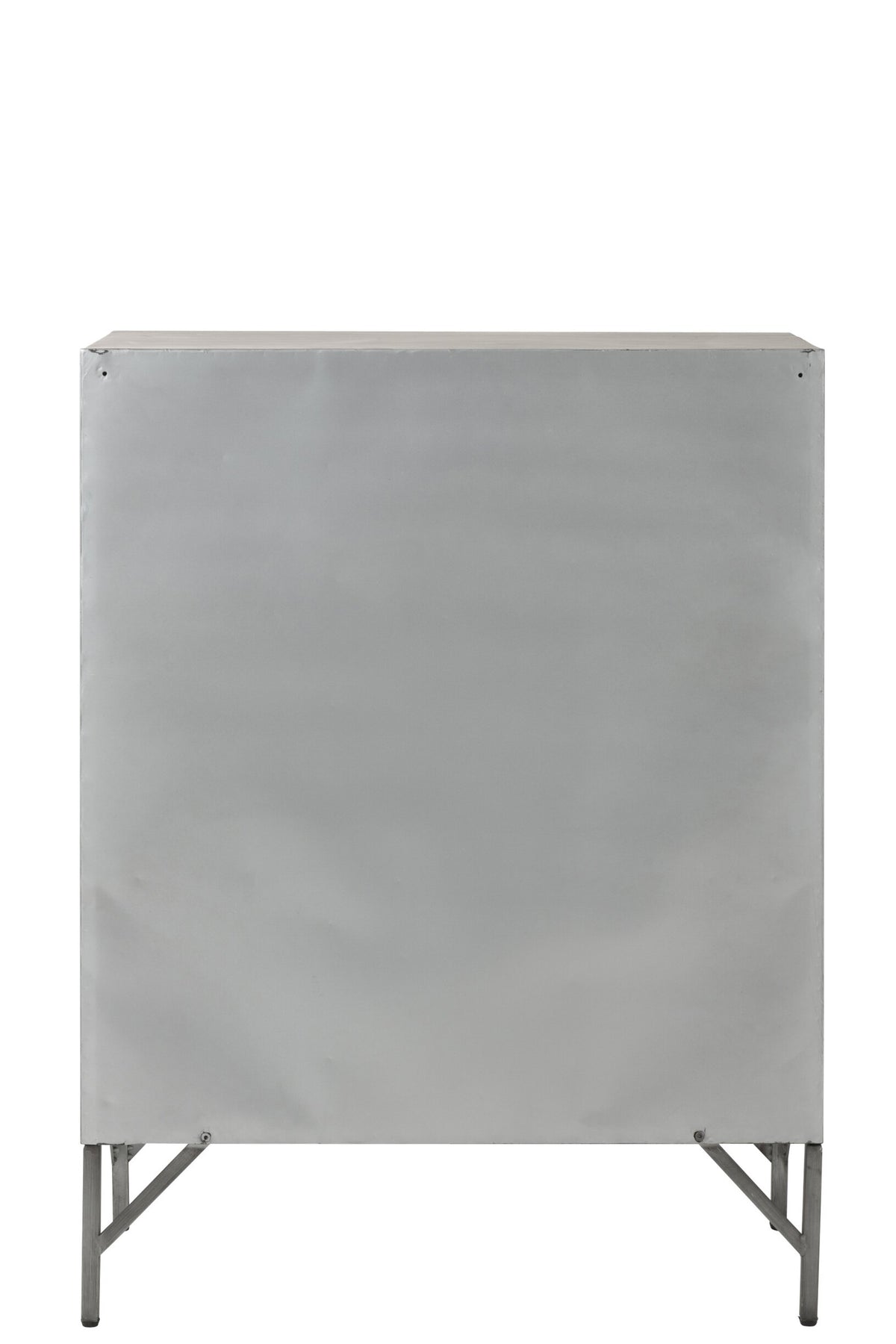 Cupboard 9doors Metal Silver