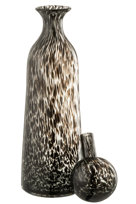 Bottle+Plug Dot Decorative High Glass Black Large