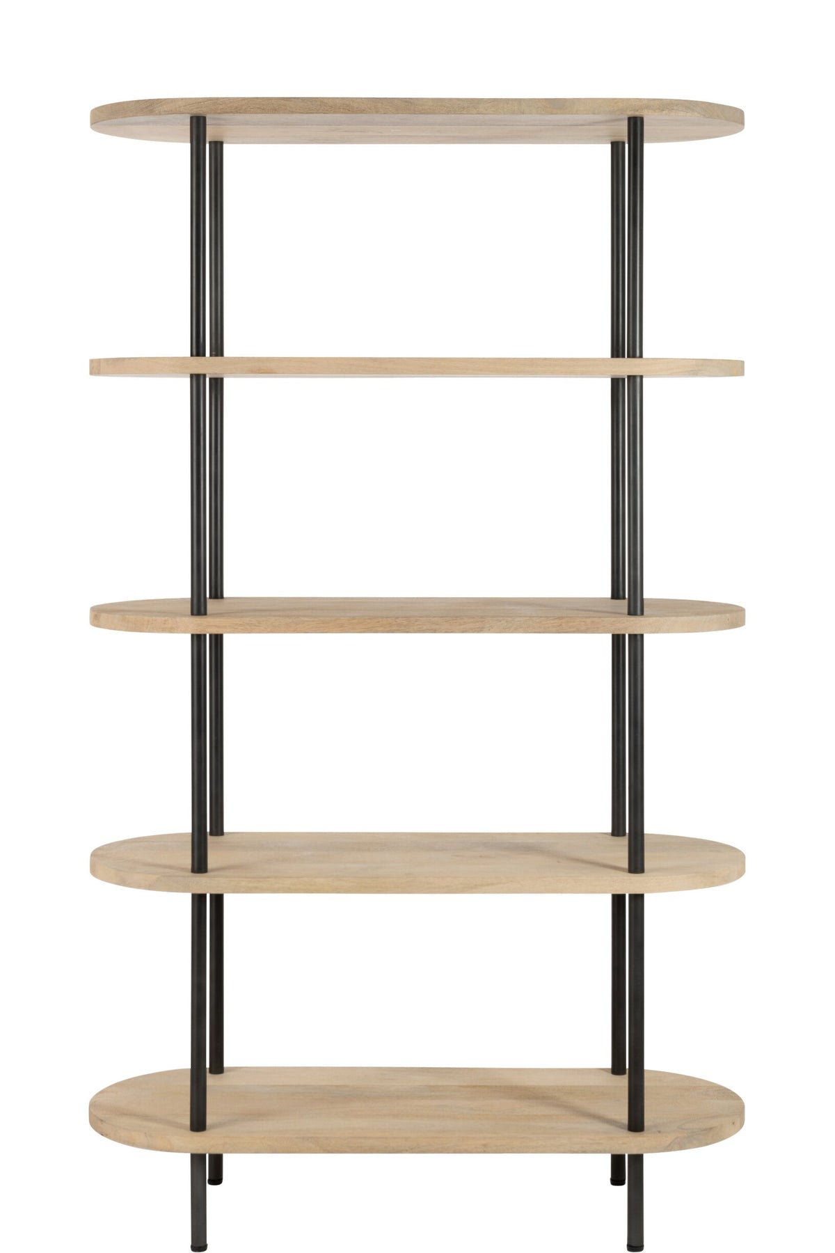 Rack Eli 5shelves Mango Wood/Iron Natural/Grey