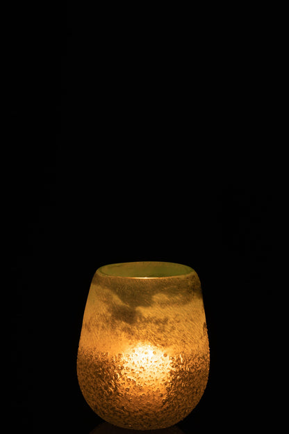 Windlicht Scavo Glas Aqua Small