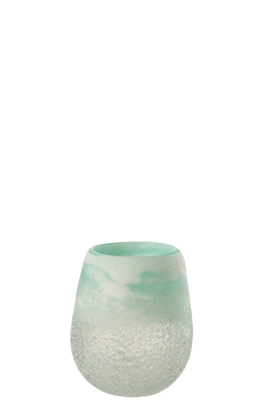 Windlicht Scavo Glas Aqua Small