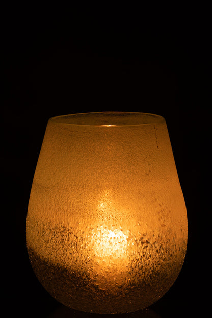 Windlicht Scavo Glas Aqua Large