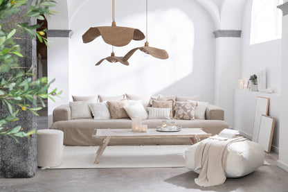 Cover For Seat+9cushions Deep Monaco Linen XXL Natural