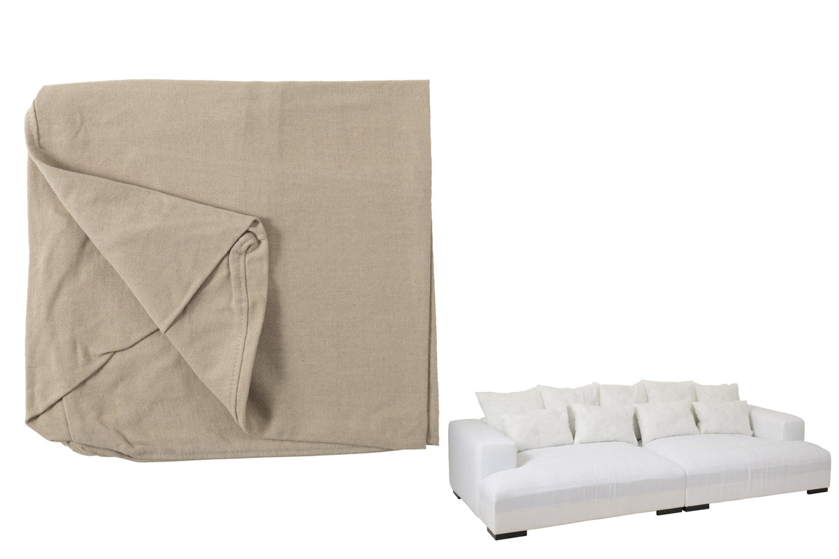 Cover For Seat+9cushions Deep Monaco Linen XXL Natural