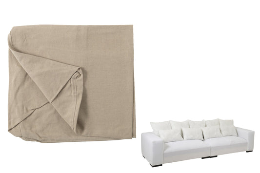Cover For Seat+9cushions Monaco Linen XL Natural