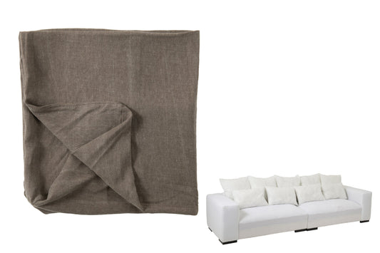 Cover For Seat+9cushions Monaco Linen XL Desert Taupe