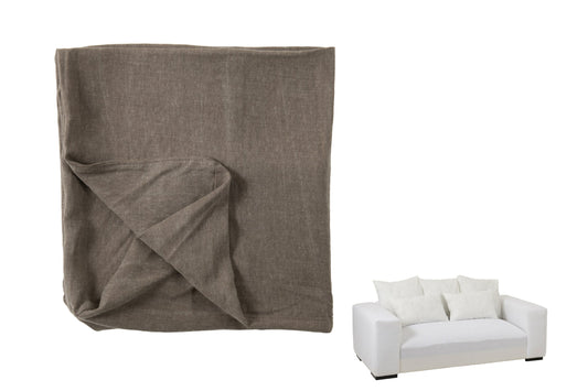 Cover For Seat+5cushions Monaco Sofa Linen Desert Taupe