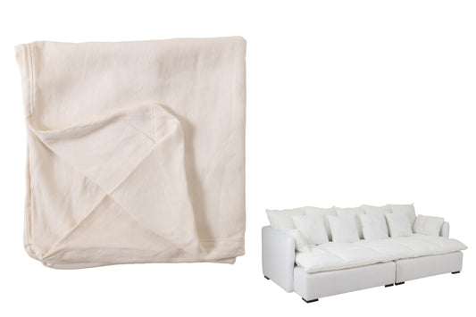Cover Seat+11 Cushions Beach Linen White