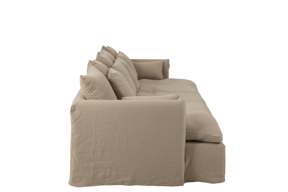 Cover Seat+11 Cushions Beach Linen Natural