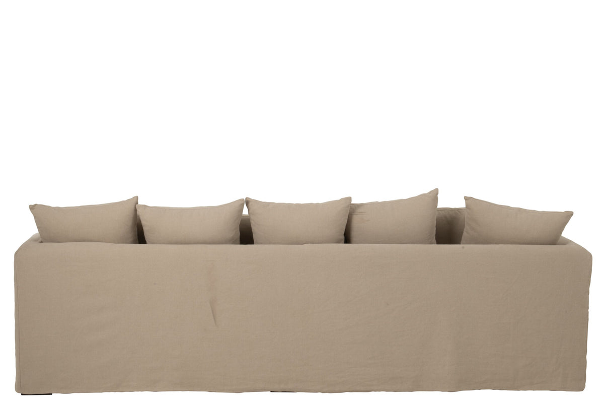 Cover Seat+11 Cushions Beach Linen Natural