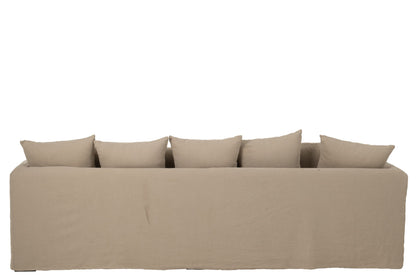 Cover Seat+11 Cushions Beach Linen Natural