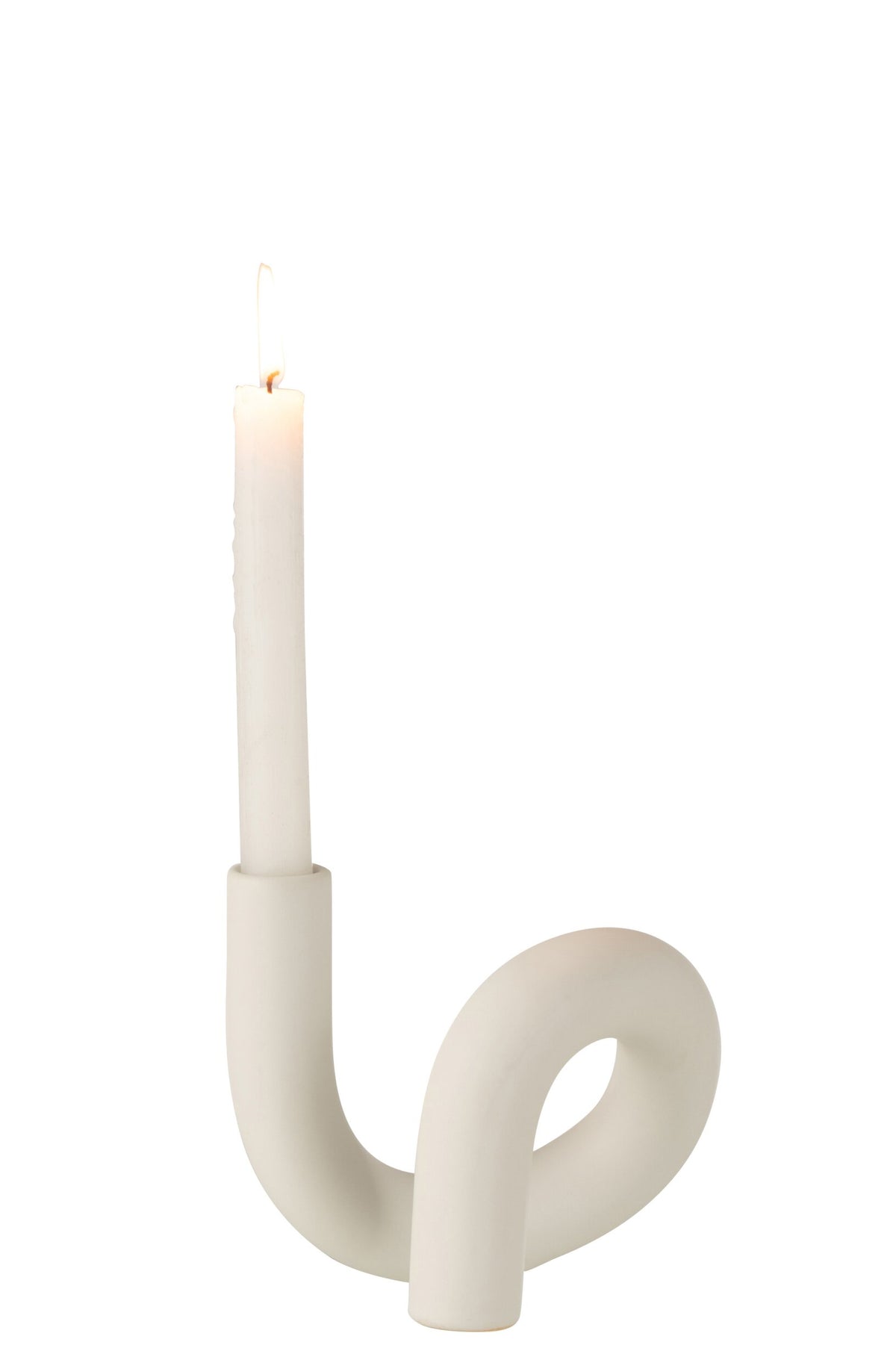 Kaarsenhouder Torsie 1 Candle Keramiek Wit