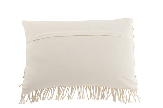 Cushion Cosy Rectangle Cotton Off White