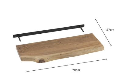 Wall Shelf Gerard Acacia Wood Natural Small