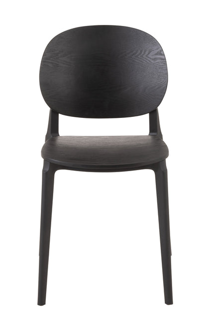 Chair Basic Polyester/Fineer Black