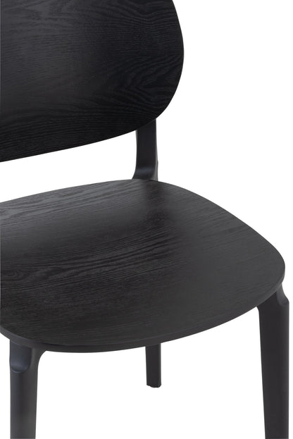 Chair Basic Polyester/Fineer Black
