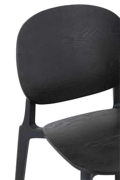 Chair Basic Polyester/Fineer Black