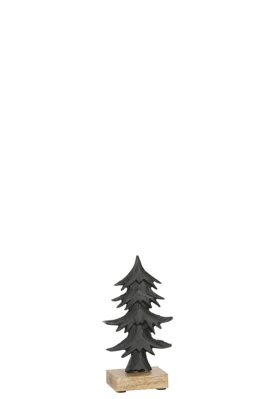 Pine Ori On Base Wood Aluminium Black Small